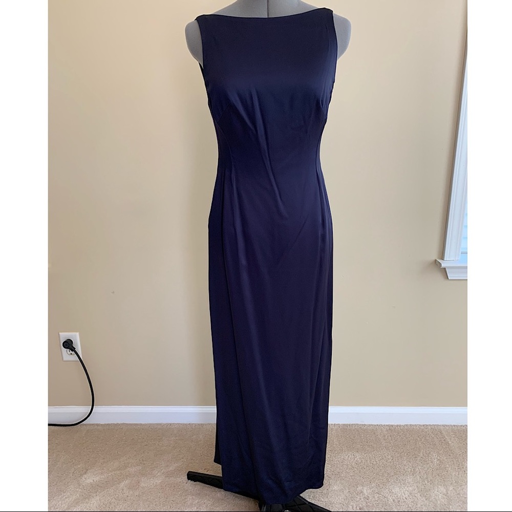 Nicole Miller Navy Evening Dress - Size 4